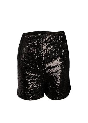 Шорти з пайетками zara