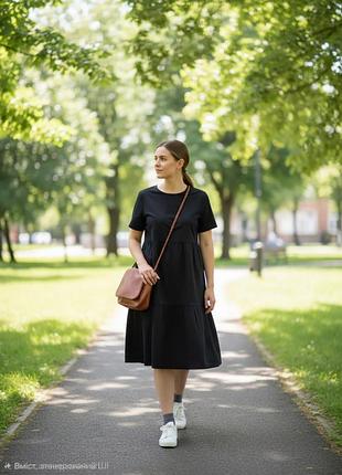 Сукня льон 46-48р