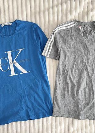 Футболки calvin klein, adidas, оригінал, 13-14 років