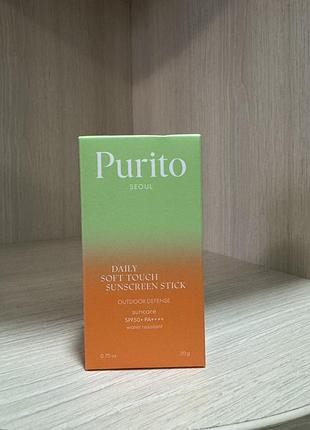 Сонцезахисний стік для обличчя purito daily soft touch sunscreen stick, 20г