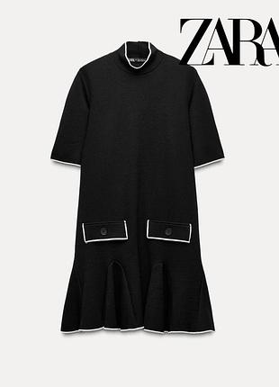 Сукня zara в стилі олд мані / чорна