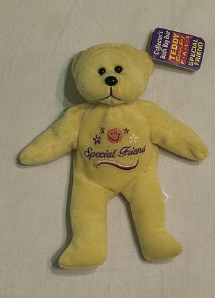 Vintage 2001 - collector's bean bag bear -tedy bean bag p.a.l.s - мягкое плюшевое коллекционное медвежонка