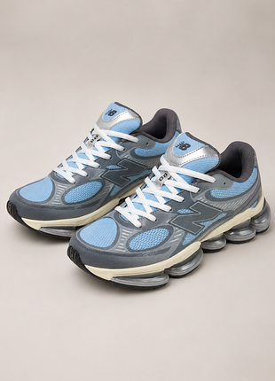 Кросівки унісекс new balance abzorb 2000 демісезон блакитно-сірі 36–41