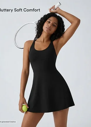 Спортивное платье halara flare mini dance active dress р.м