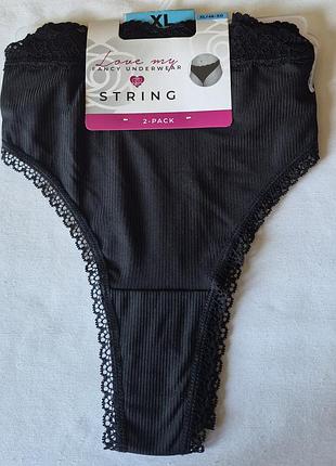 Трусики стрінги  xl fancy underwear