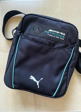 Оригинальная сумка через плечо puma mercedes-amg petronas f1 portable мессенджер барсетка