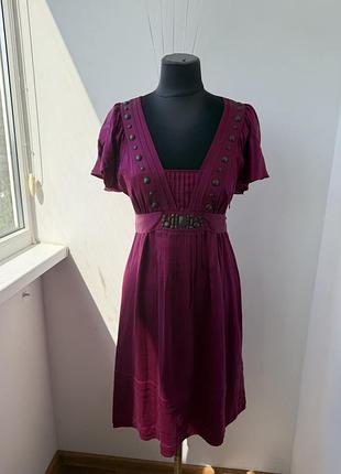 Шовкова сукня ted baker london оригінал (100% шовк), розмір 2 / s-m