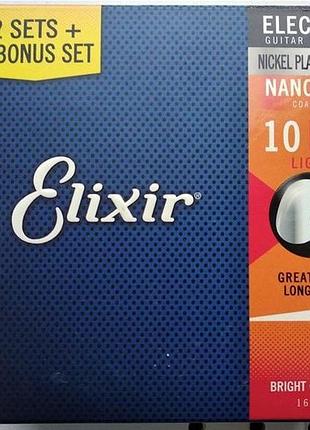 Струни оригинал elixir 10-46 nanoweb