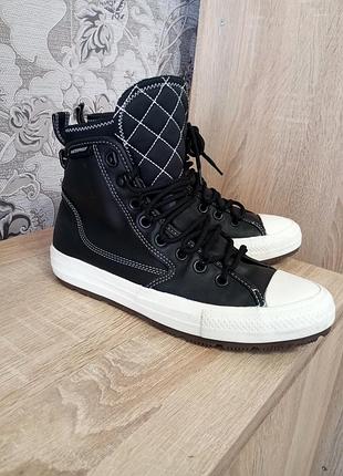 Оригінальні шкіряні високі кеди унісекс converse chuck taylor all star waterproof
