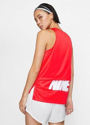 Nike майка для бігу розмір xs-s, яскрава з лого, оригінал, ідеальний стан