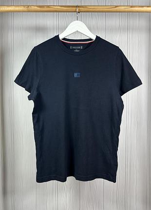 Tommy hilfiger center logo dark navy футболка розмір s