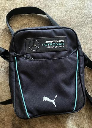 Оригінальна сумка puma mercedes-amg petronas f1 crossbody барсетка