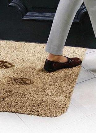 Коврик для обуви clean step mat супервпитывающий придверной напольный коврик, 70*45см