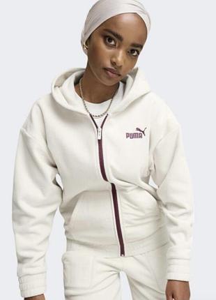 Флисовая кофта зипка флис оверсайз puma батал