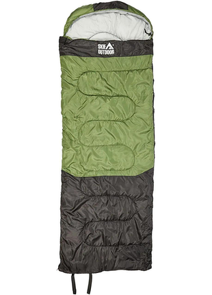 Тактический спальный мешок армейский туристический skif outdoor morpheus 1900 green/black