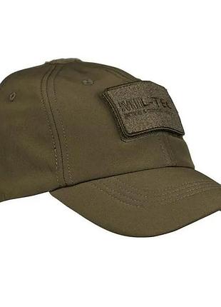 Тактична бейсболка чоловіча військова mil-tec softshell baseball cap - olive