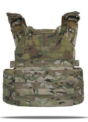Тактическая плитоноска для военные профессиональная militex pro series multicam original usa (m-l)