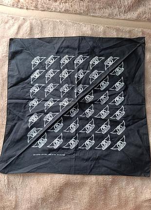 Винтажная бандана aerosmith wings logo 80-90-х гг. сша рок мерч