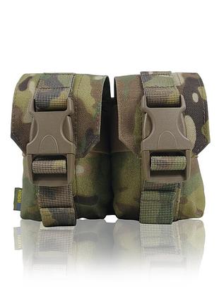 Тактичний підсумок для військових під 2 гранати kiborg gu double mag pouch multicam