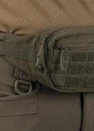 Тактическая сумка бананка на пояс для военные mil-tec fanny pack molle olive