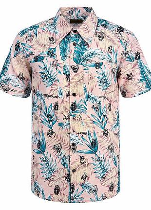 Мужская гавайская рубашка nomad aloha coral со скрытым карманом