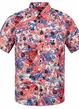 Мужская гавайская рубашка nomad aloha pink со скрытым карманом