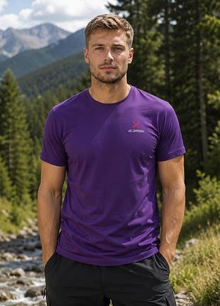 Мужская футболка стильная повседнемин montura team vertigo t-shirt petunia