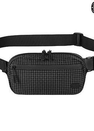 Тактична сумка на пояс для військових мтак m-tac fanny bag black