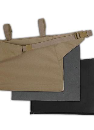 Тактичний каремат-сидушка для військових militex 20mm cordura coyote під броню