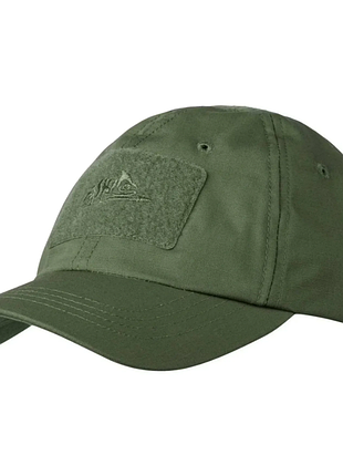 Тактична бейсболка чоловіча військова helikon-tex® bbc - olive green
