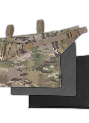 Тактичний каремат-сидушка для військових militex 20mm cordura multicam під броню