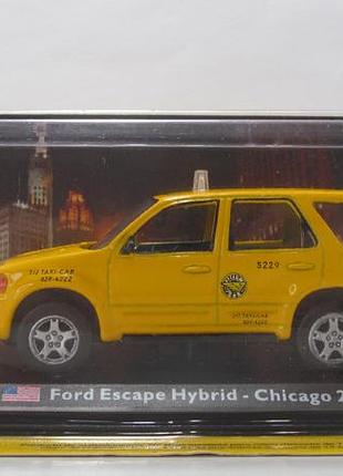 Ford escape hybrid taxi chicago 2005, amercom. 1:43 запечатанный блистер