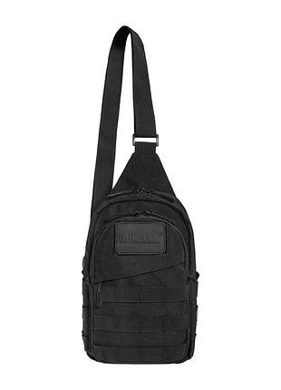 Тактическая сумка через плечо для военных mil-tec crossbody bag - black