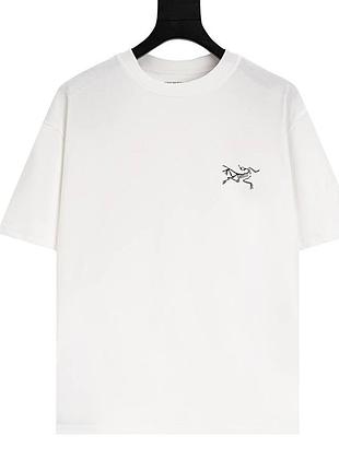 Мужская футболка арктерикс стильная повседневная arc'teryx white