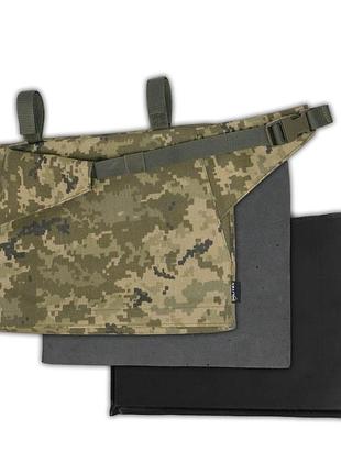 Тактический каремат-сидушка для военных militex 20mm cordura pixel-mm14 под броню