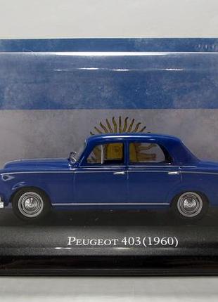 Peugeot 403 1960, salvat. 1:43 запечатанный блистер.