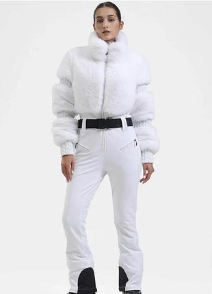Женский комбинезон горнолыжный спортивный gsnow белый + перчатки