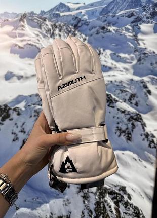 Женские горнолыжные перчатки azimuth white
