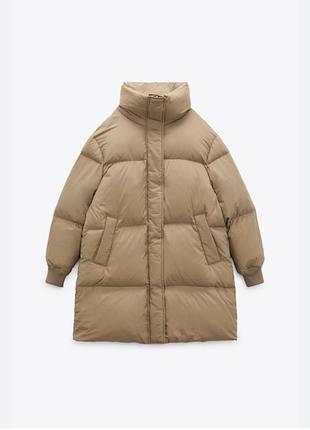 Куртка пальто пухова zara