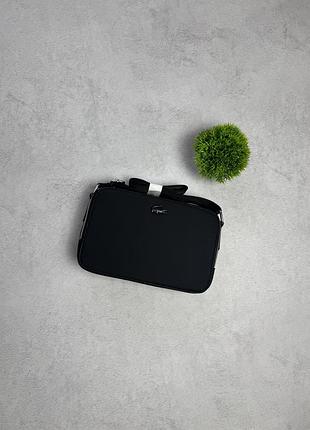 Сумка lacoste чорна / крос-боді сумка лакост / сумка лакоста / месенджер лакосте / чоловіча сумка чорна / сумка з крокодилом