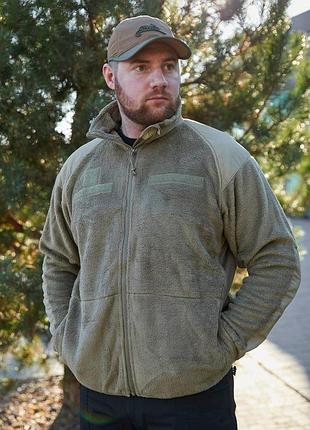 Тактическая кофта флисовая мужская военная propper® gen iii polartec® fleece jacket, tan (койот)