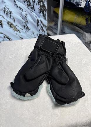 Жіночі гірськолижні рукавиці high experience black/blue