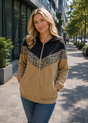 Акция 1+1 = 3 красивая кофта с капюшоном shein 95% полиэстр 5% эластан трикотаж