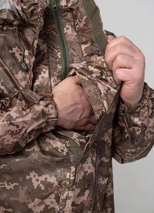 Тактичний костюм чоловічий дощовик проти дождю для військових military®️ піксель зсу