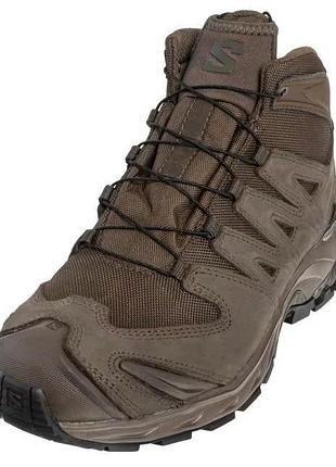 Тактические ботинки мужские для военные salomon xa forces mid gtx dark earth