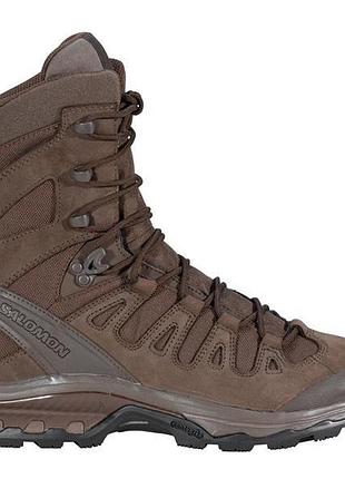 Тактичні черевики чоловічі для військових salomon quest 4d gtx forces 2 high en - earth brown