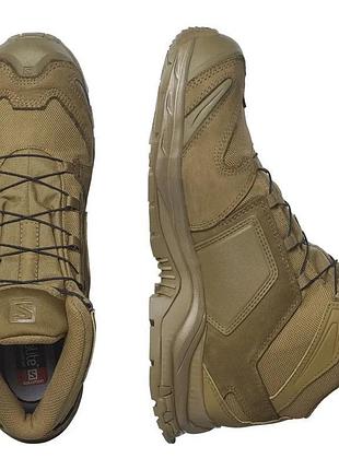 Тактичні черевики чоловічі для військових salomon xa forces mid coyote