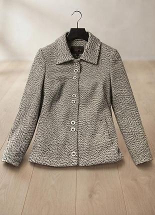 Елегантний вовняний жакет / коротке пальто elmar collection шикарна класична модель у стилі «меланж» , яка виглядає дуже дорого та вишукано.