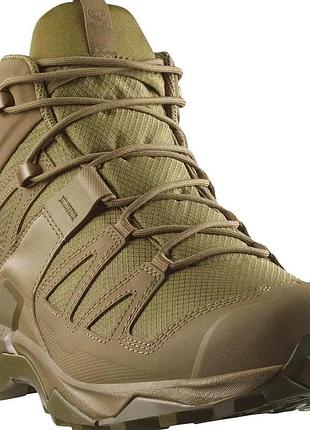 Тактические ботинки мужские для военные salomon x ultra forces mid coyote
