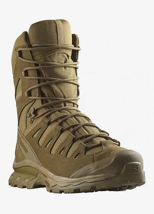 Тактичні черевики чоловічі для військових salomon quest 4d gtx forces 2 high coyote (койот)